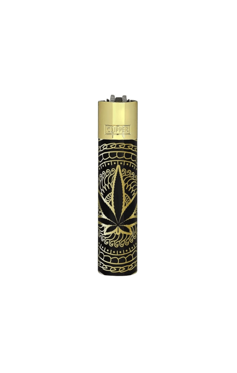 Clipper Premium Metal Lighter Leaves and Giftbox - Plumes