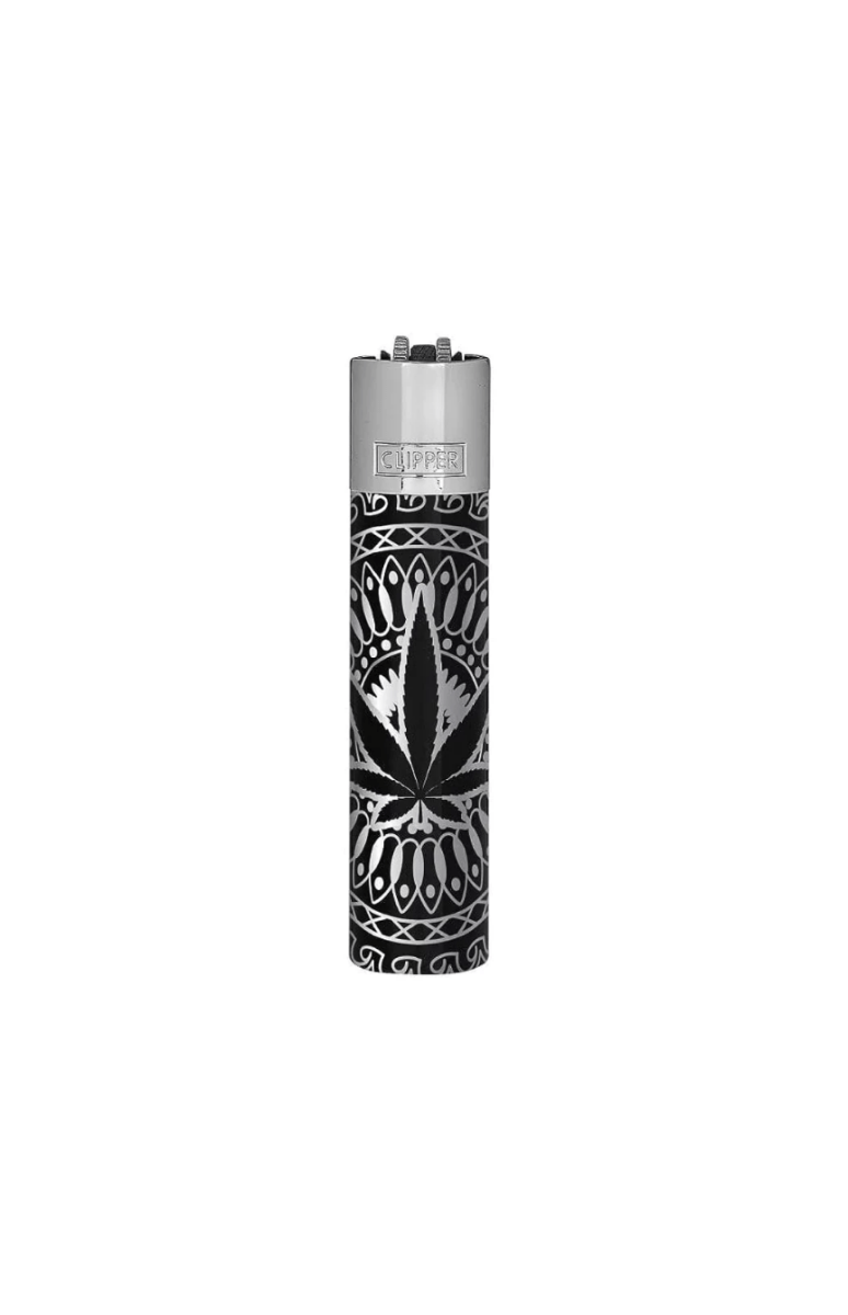 Clipper Premium Metal Lighter Leaves and Giftbox - Plumes