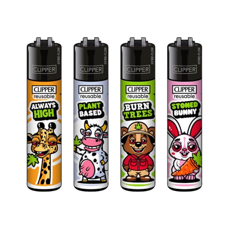 Clipper Lighter Stoned Animals - Plumes