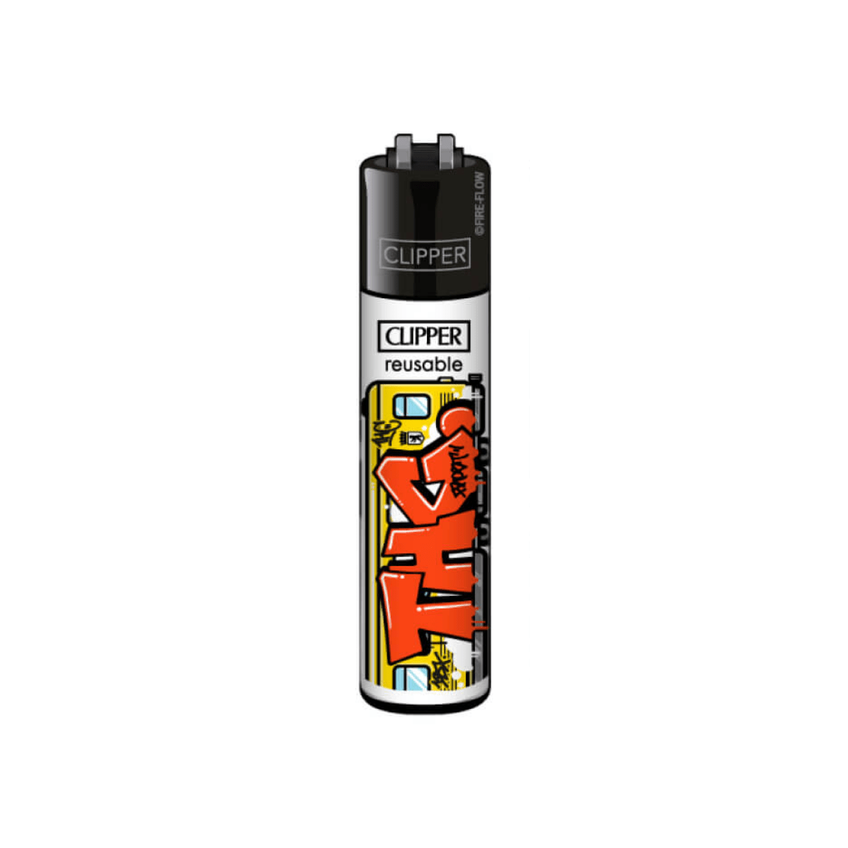 Clipper Classic 420 Trains THC Graffiti Lighter - Plumes