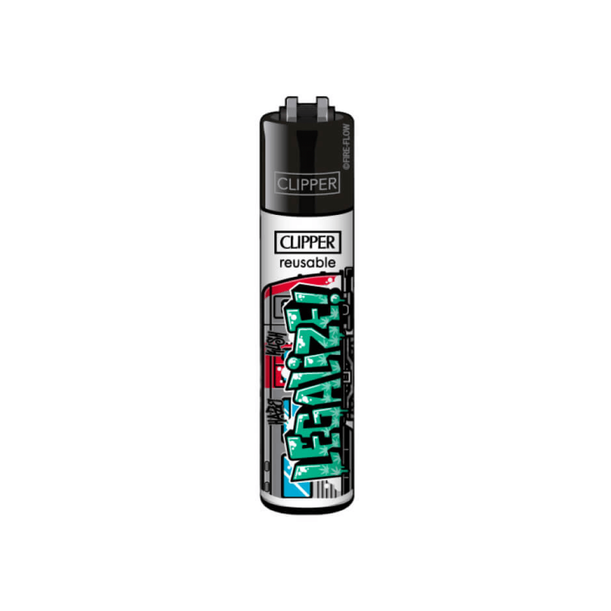 Clipper Classic 420 Trains Legalize Graffiti Lighter - Plumes