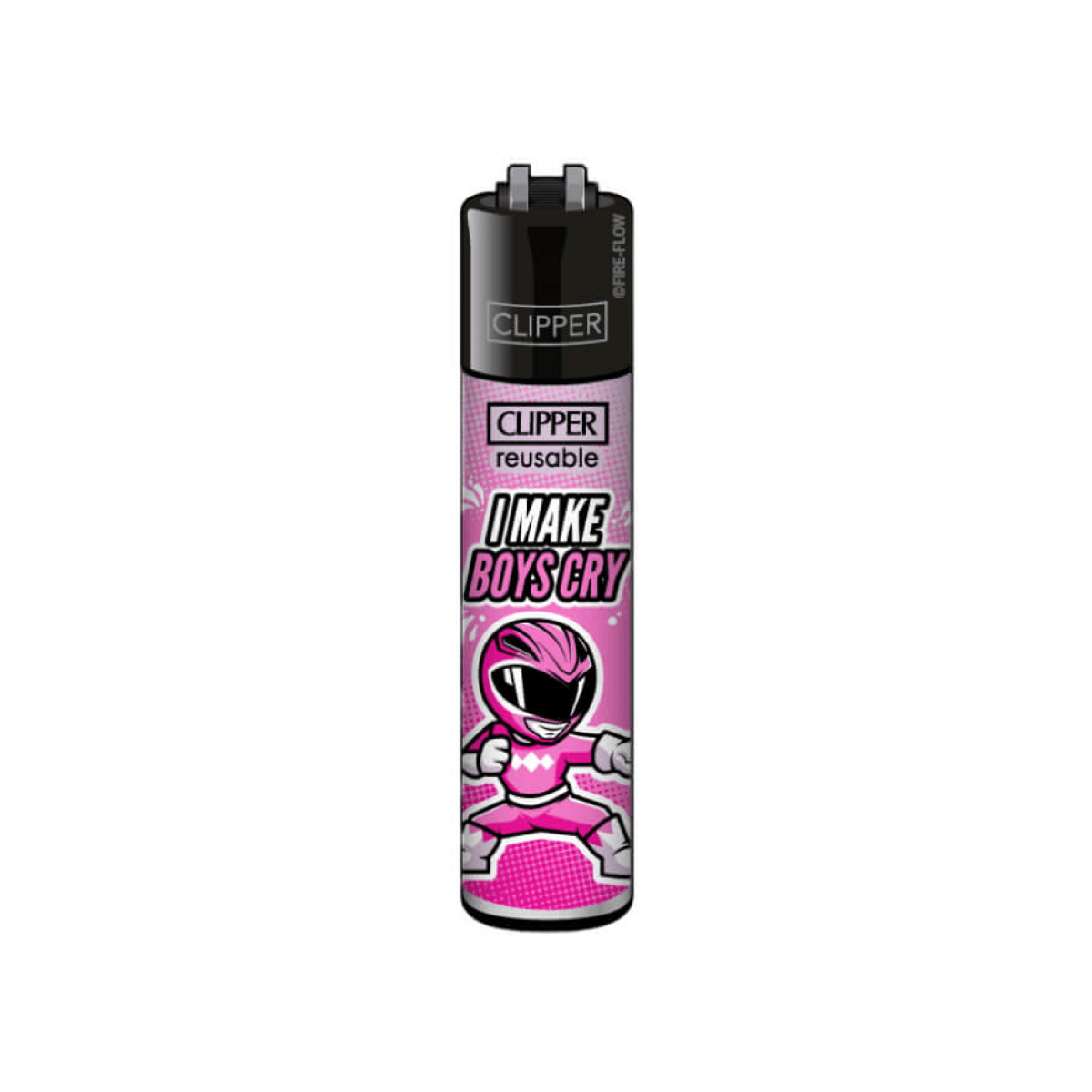 Clipper Classic Girly Slogan I Make Boys Cry Lighter - Plumes