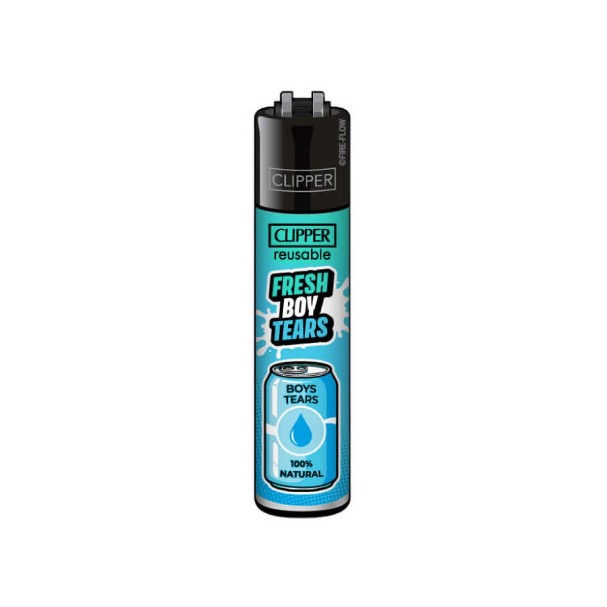 Clipper Classic Girly Slogan Fresh Boy Tears Lighter - Plumes