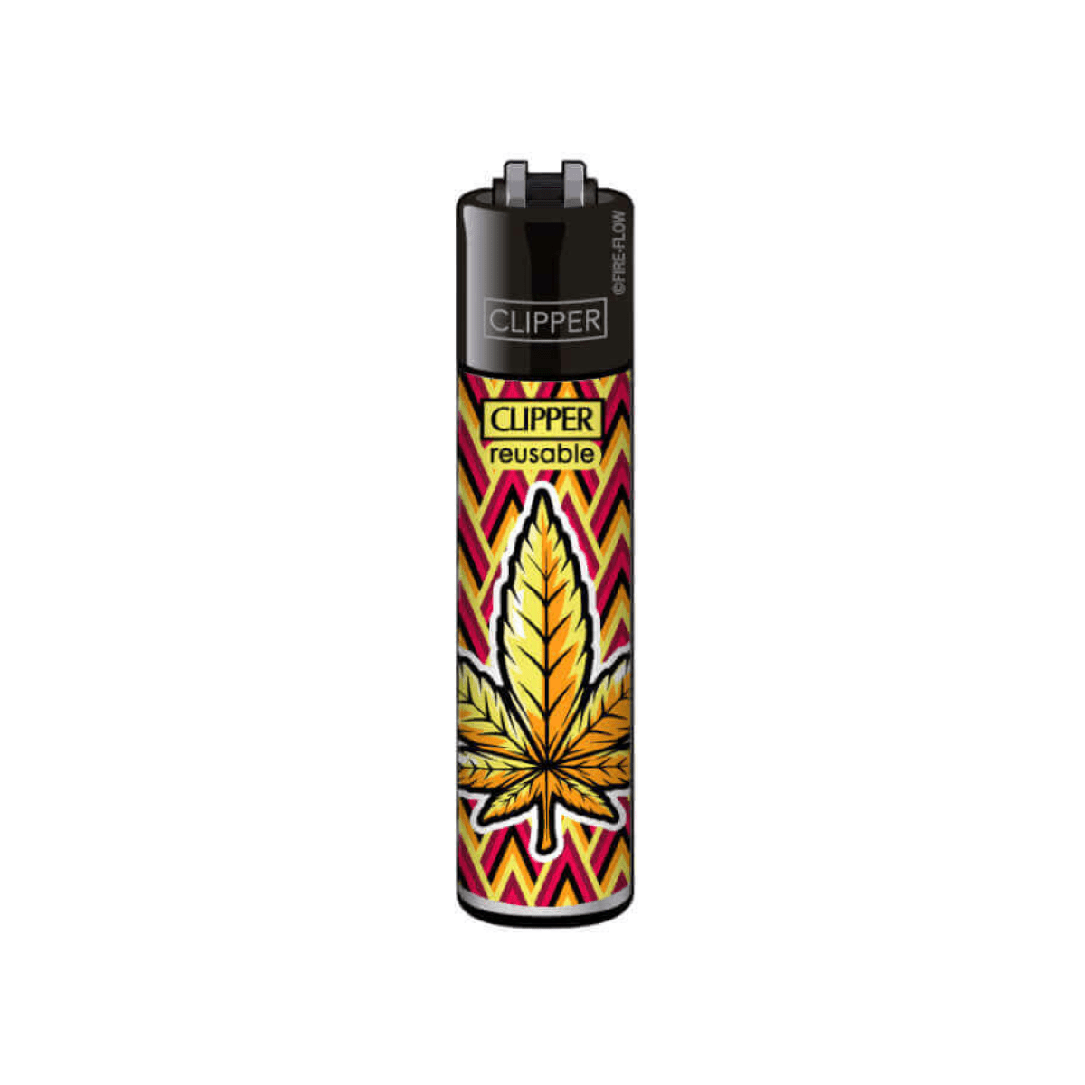 Clipper Classic Orange Leaves Lighter 41 - Plumes