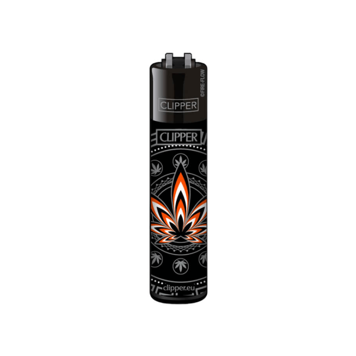Clipper Classic Orange Leaves Lighter - Plumes