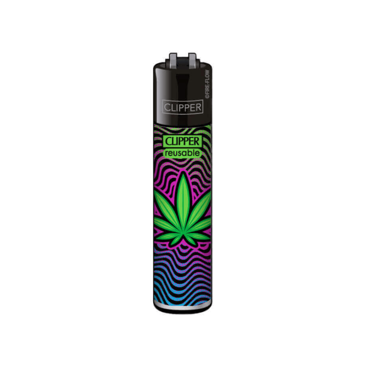 Clipper Classic Trippy Leaves Purple Lighter - Plumes