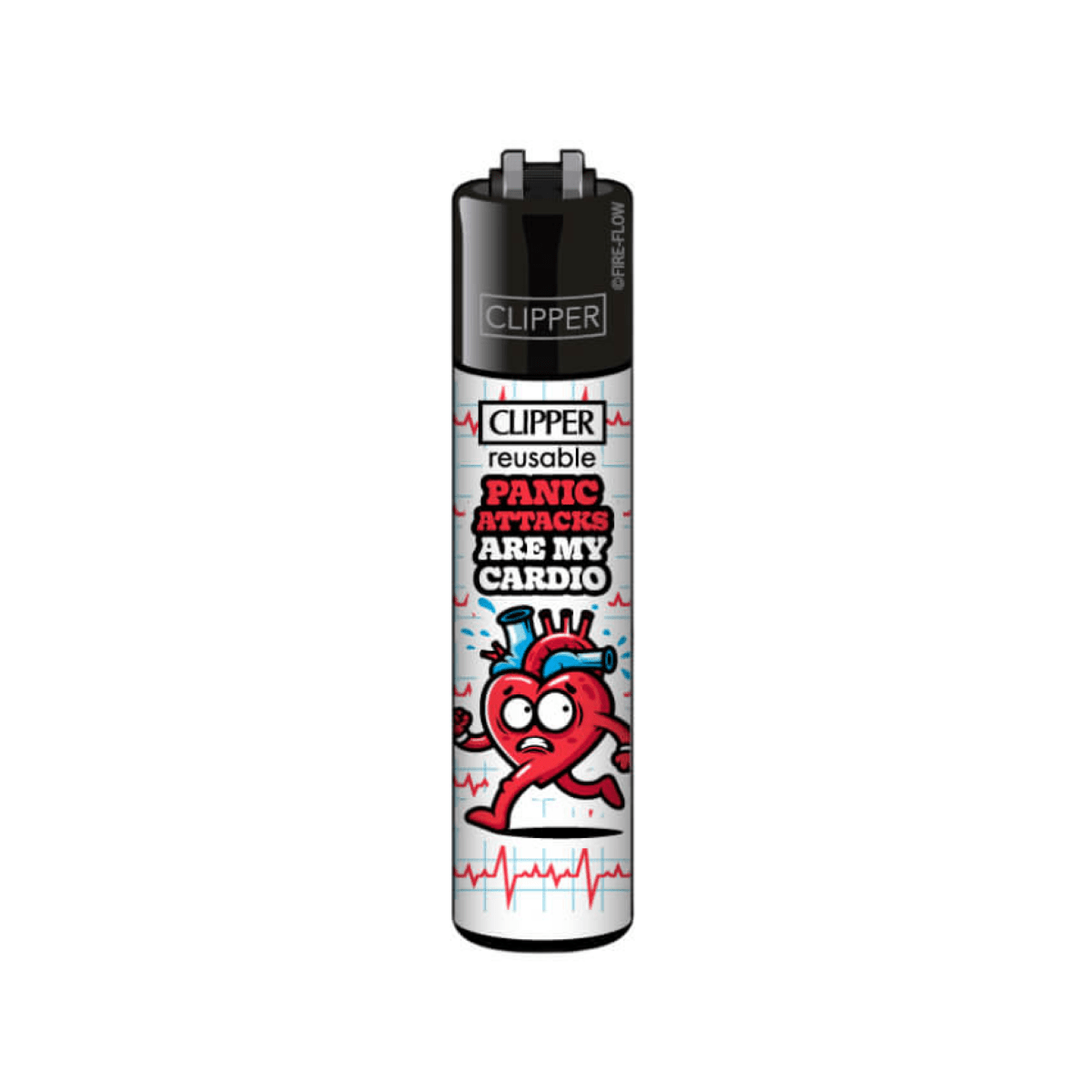 Clipper Classic Mix Slogan Panic Attacks Are My Cardio Lighter - Plumes