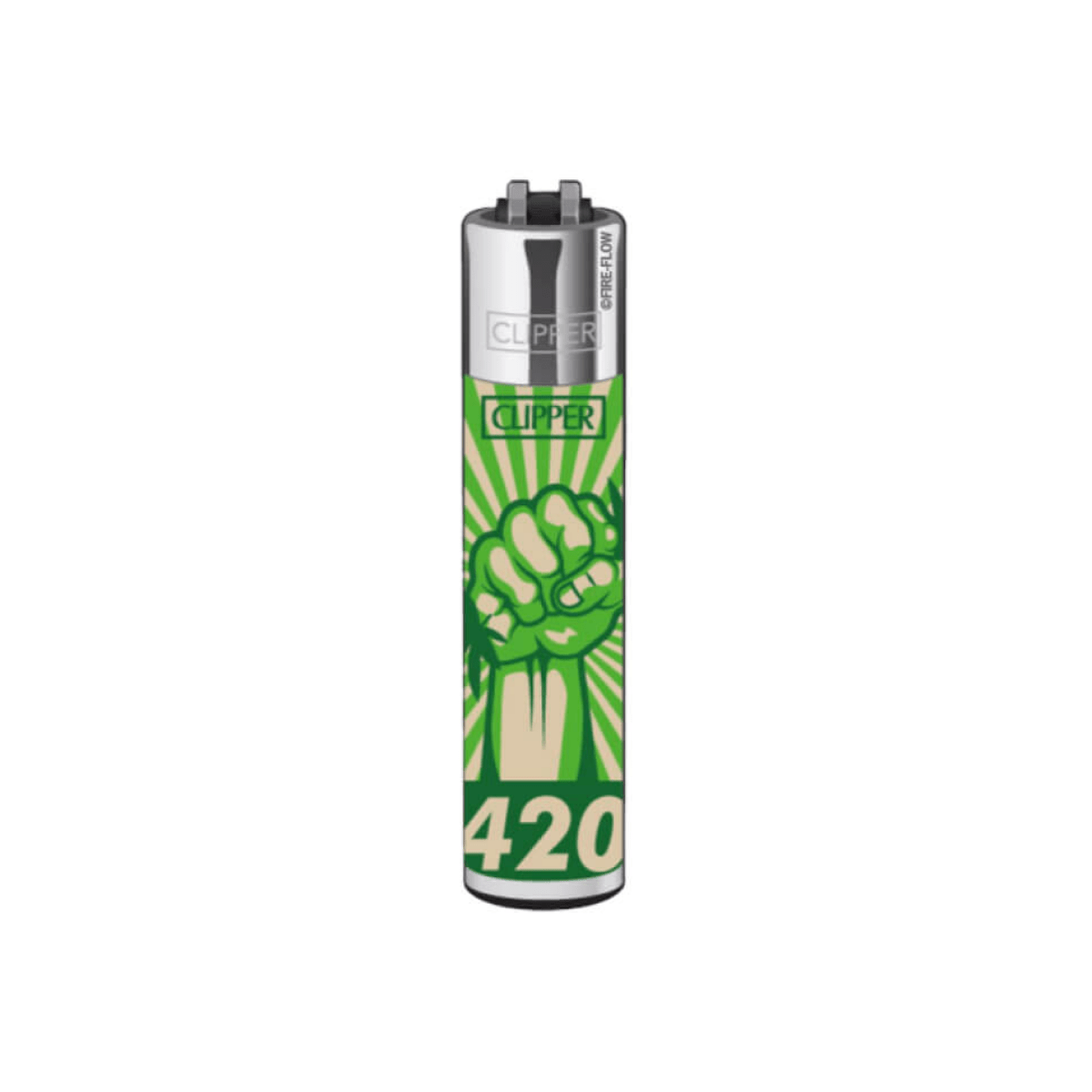 Clipper Classic 420 Power Fist Lighter - Plumes