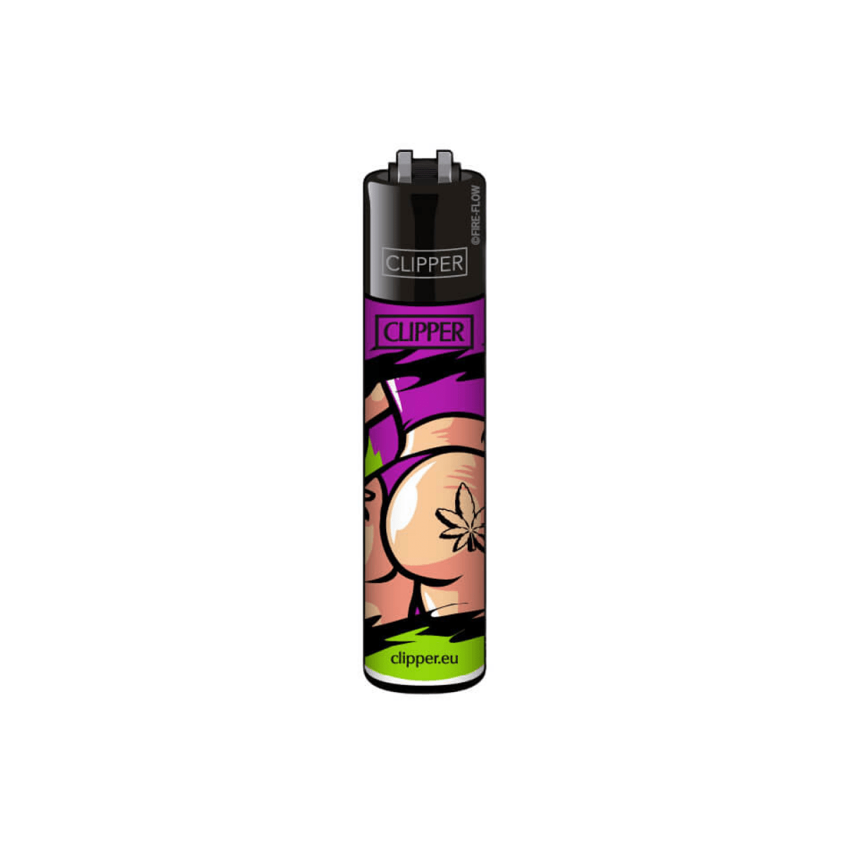Clipper Classic 420 Girls Leaf Tattoo Lighter - Plumes