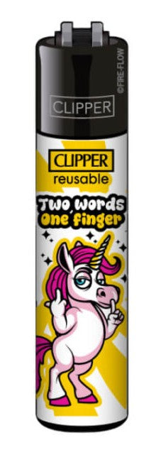 Clipper Classic Unicorn - Two words one finger