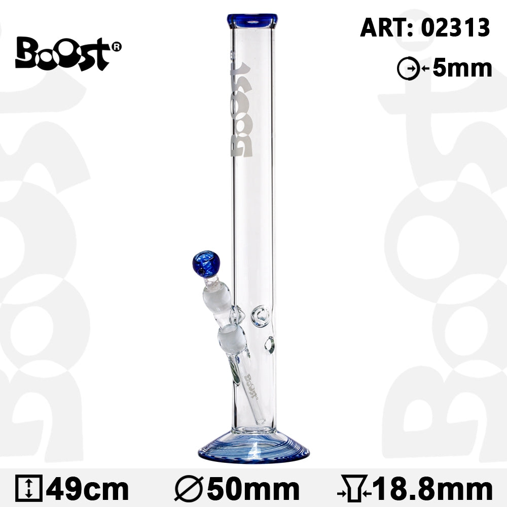 Boost Cane Glass Bong Blue 49cm