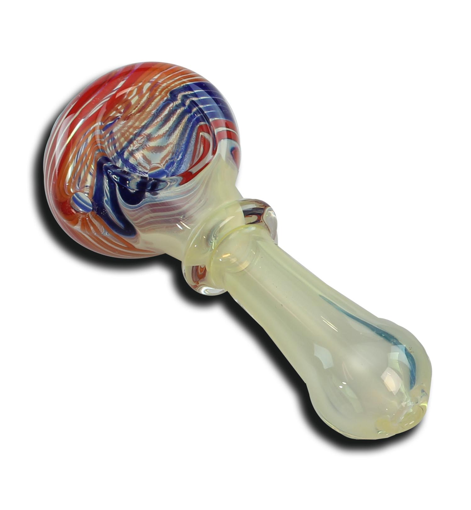 Black Leaf Glass Spoon Pipe 110-120mm