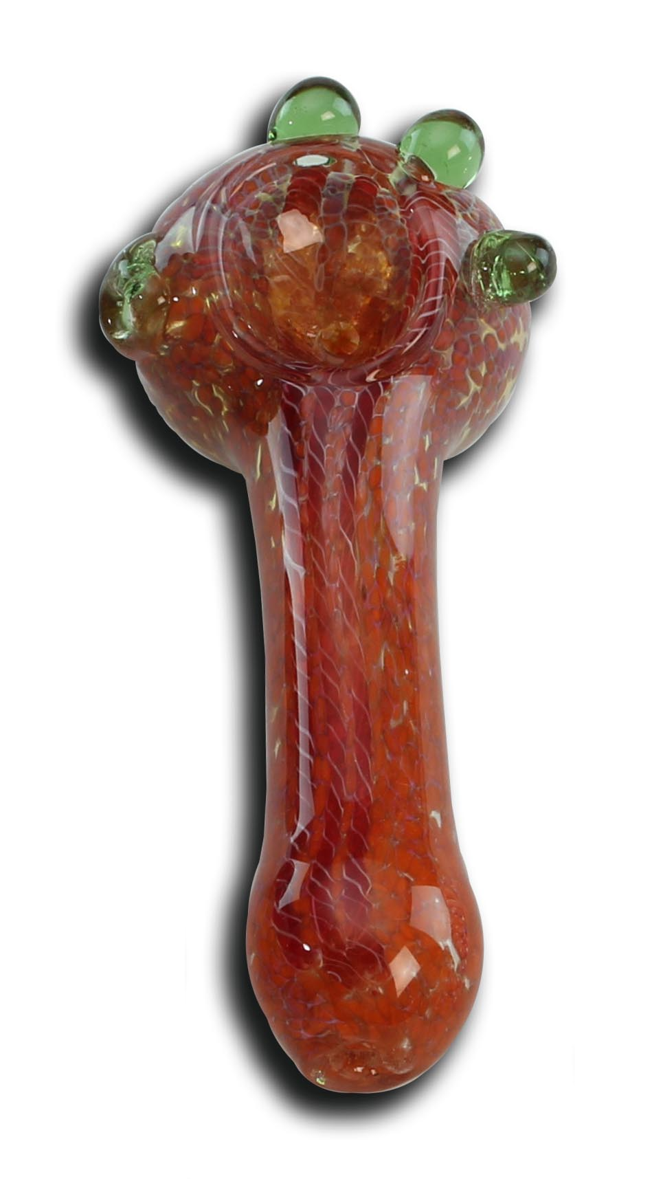 Black Leaf Glass Spoon Pipe 115-120mm