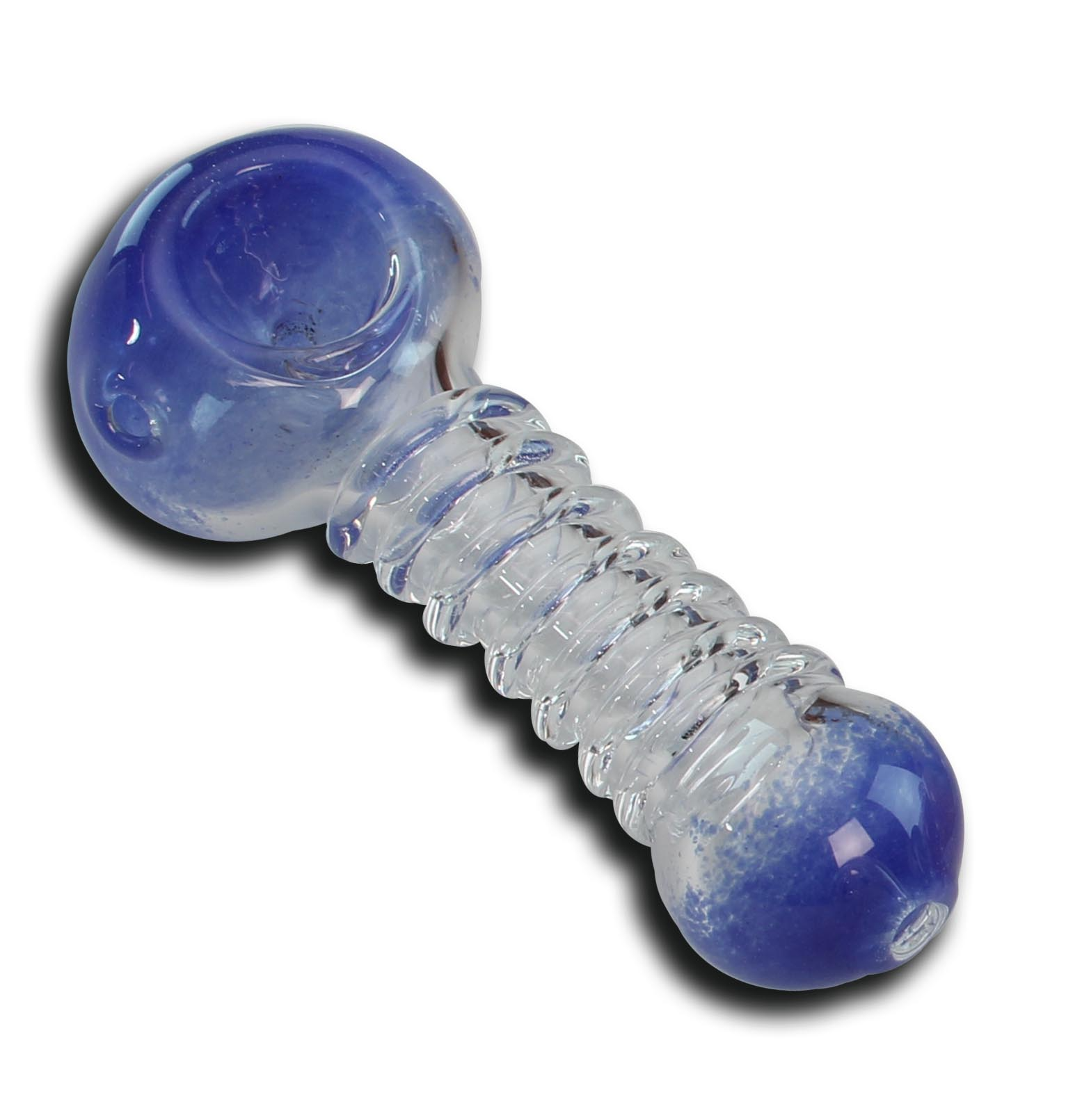 Black Leaf Glass Spoon Pipe 115-120mm