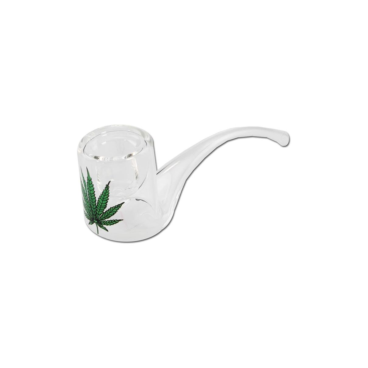 Plumes Kinked Glass Pipe 105mm