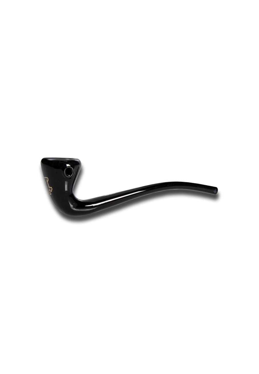 Black Left Gandalf smoking pipe on a white background