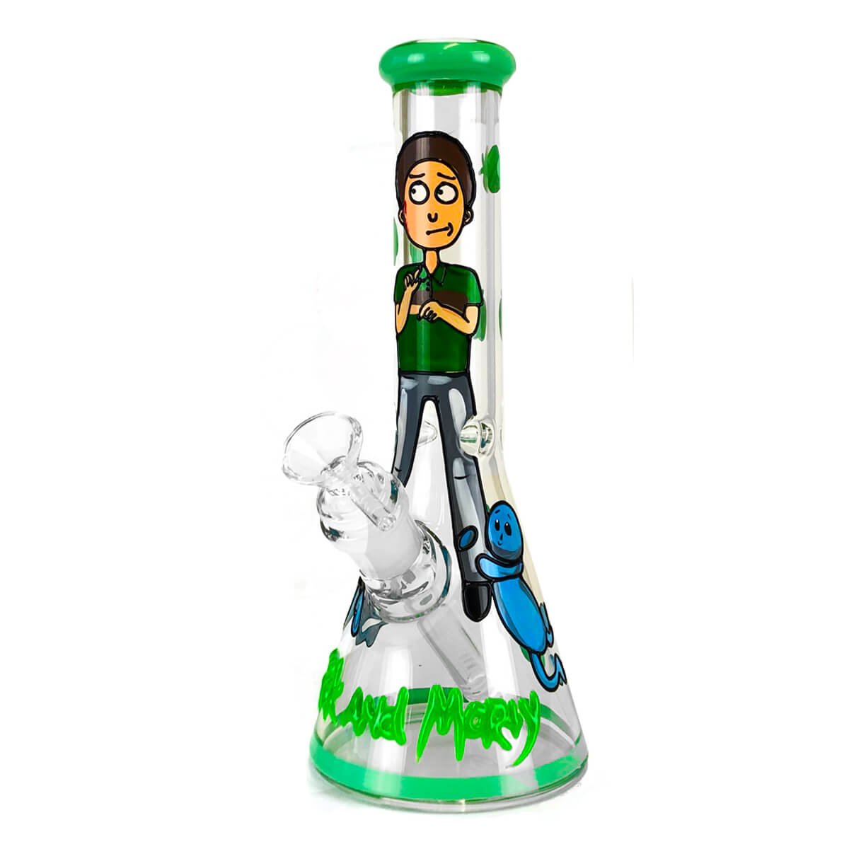 Urban Crew Cartoon Guy Handcrafted Glass Bong