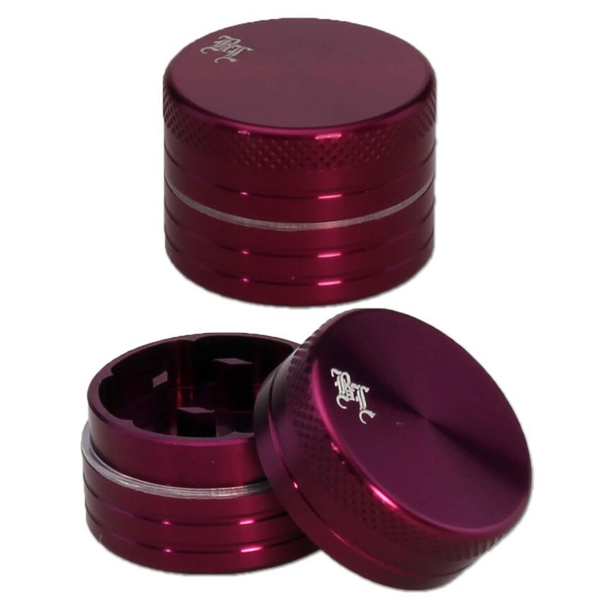 Black Leaf Mini 2 Part Aluminum Grinder 29mm - Plumes
