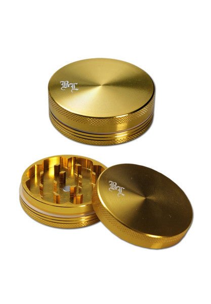 Black Leaf 2 Part Aluminum Grinder - Plumes