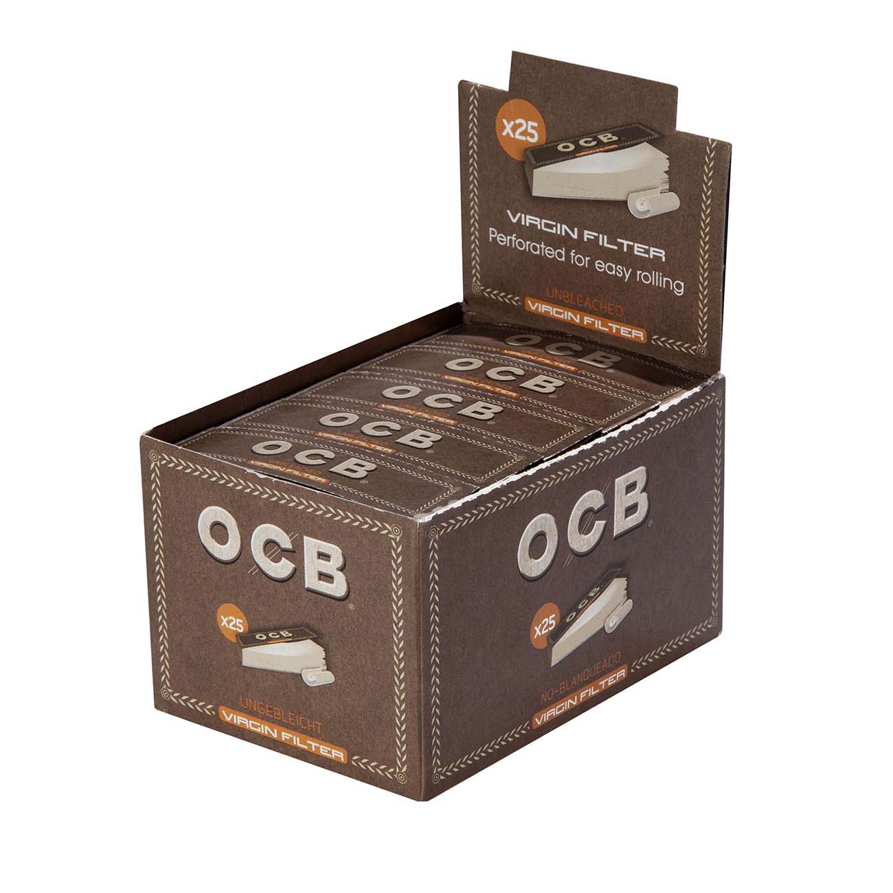 OCB Virgin Filter Tips Unbleached