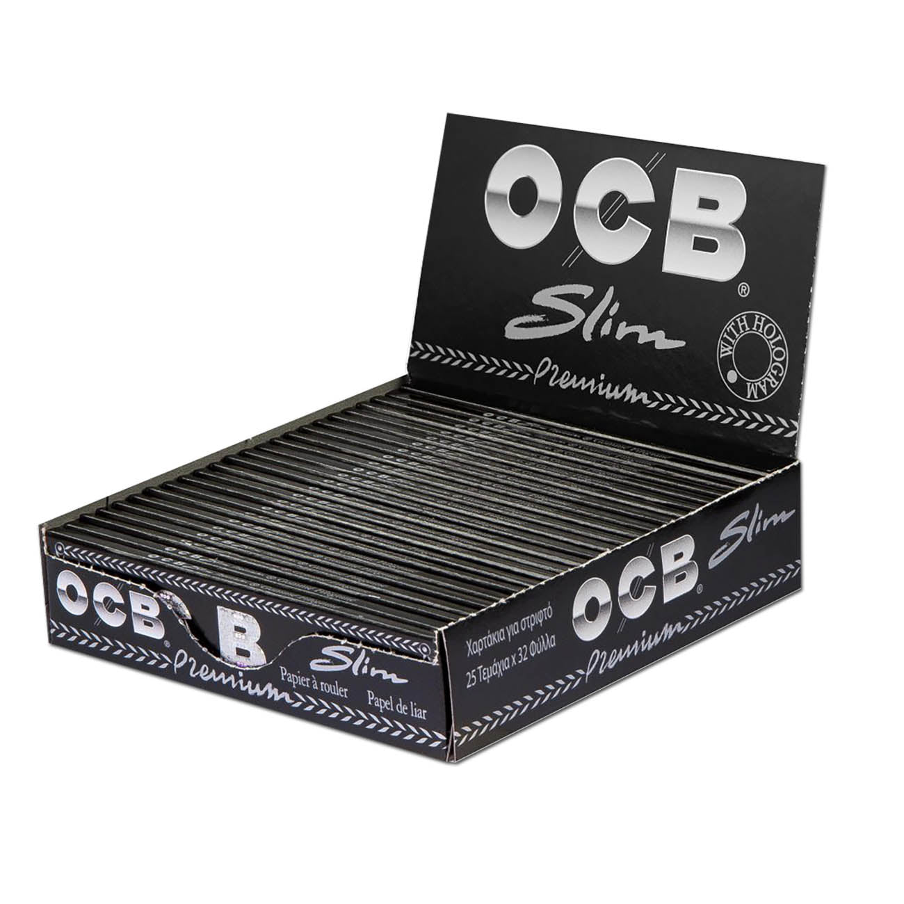 OCB Black Premium King Size Slim Rolling Papers