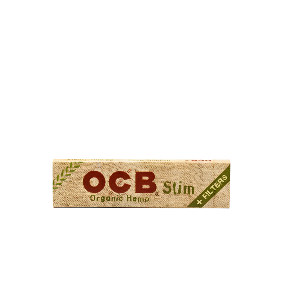 OCB Organic Hemp King Size Slim + Tips Unbleached Rolling Papers