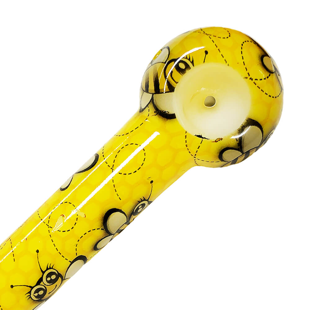 Urban Crew Glass Pipe Yellow Bee