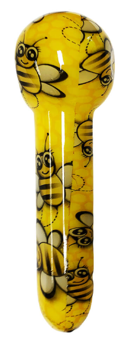 Urban Crew Glass Pipe Yellow Bee