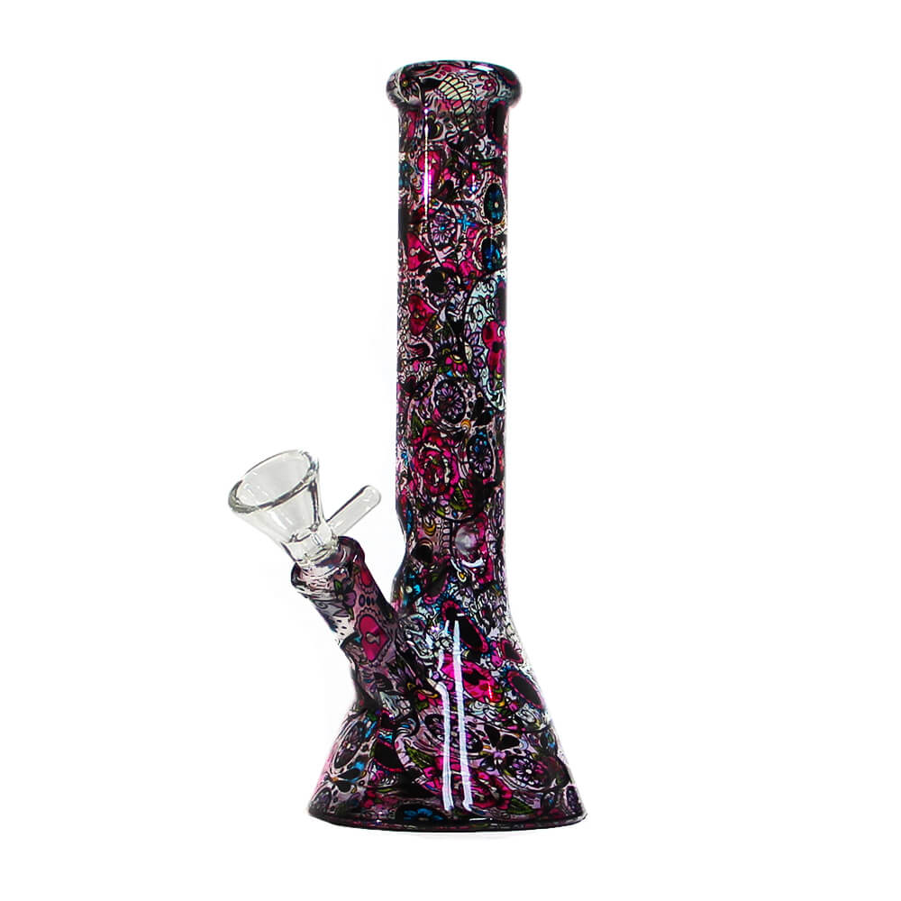 Black Sheep Mexican Flowers Glass Bong