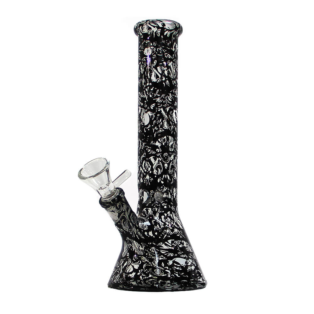 Black Sheep Dark Skulls Glass Bong 26cm