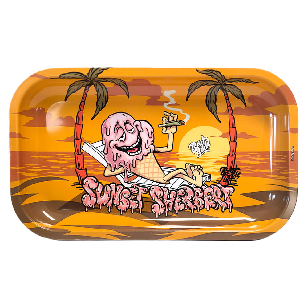 Best Buds Sunset Sherbet Metal Rolling Tray