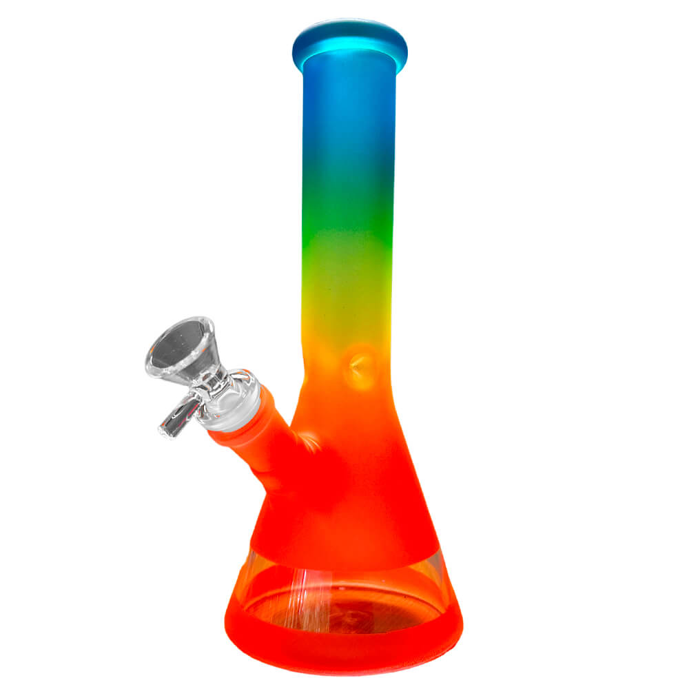 Black Sheep Rainbow Gradient Orange Glass Bong 25cm