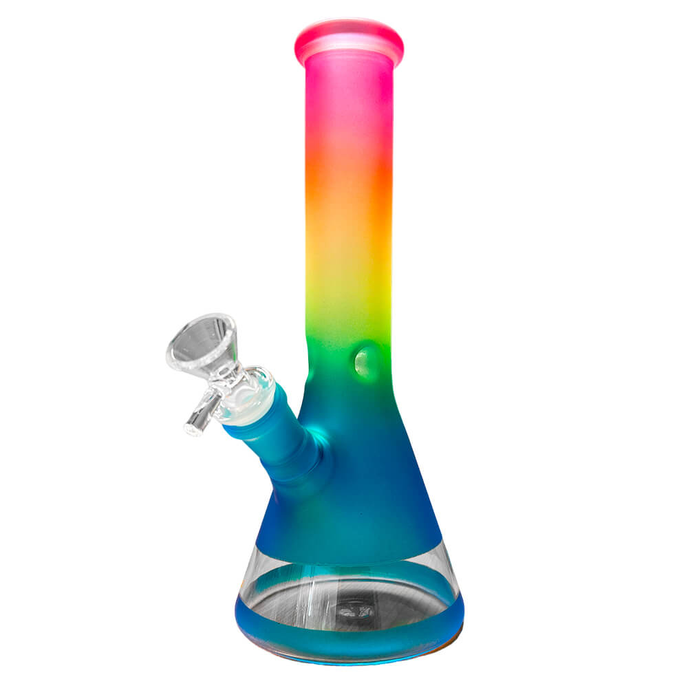 Black Sheep Rainbow Gradient Blue Glass Bong 25cm