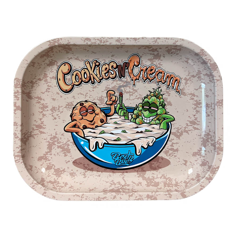 Best Buds Cookies And Cream Metal Rolling Tray