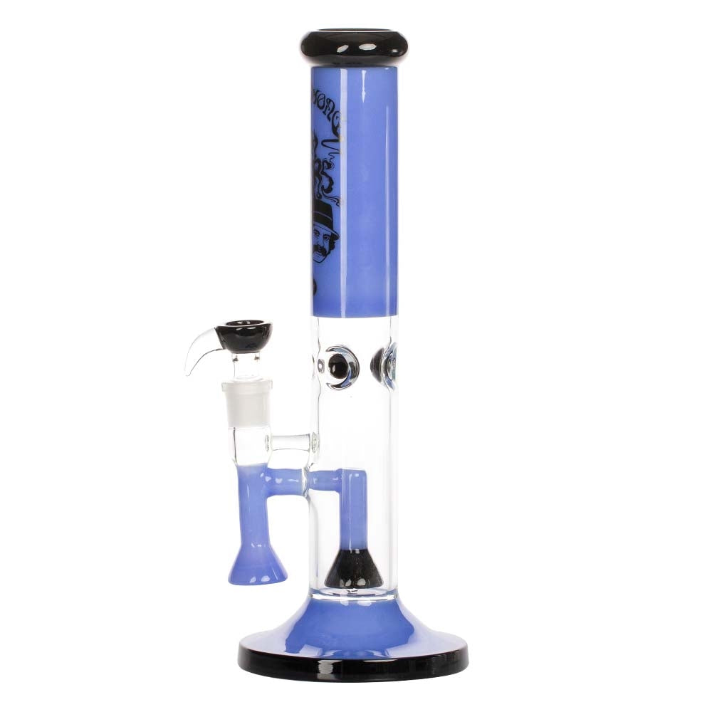 Grace Glass Cheech & Chong High Rollers Straight Bong Blue 36cm