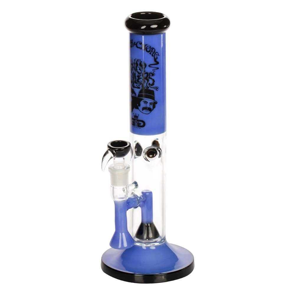 Grace Glass Cheech & Chong High Rollers Straight Bong Blue 36cm