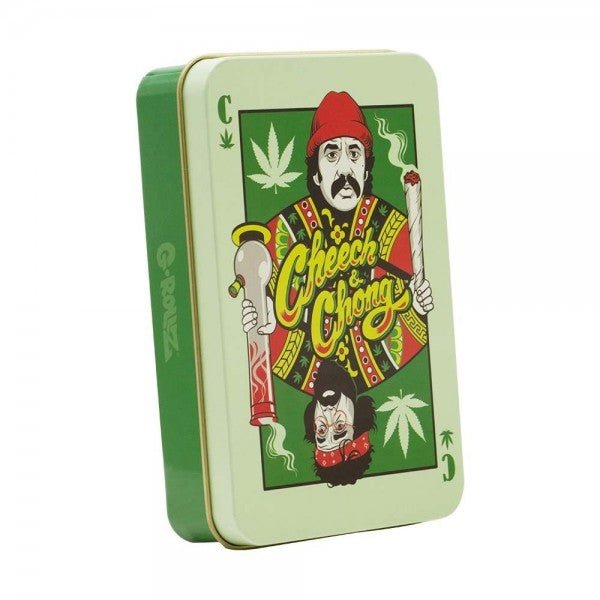 G - Rollz | Cheech & Chong 'Playing Cards' Large Storage Box - Plumes