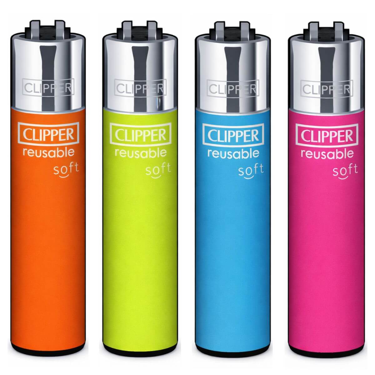 Mini Soft Clipper Lighter Fluorescent - Plumes