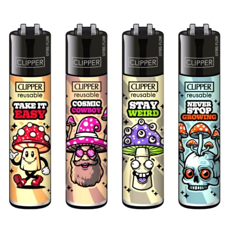 Clipper Lighter Shrooms - Plumes