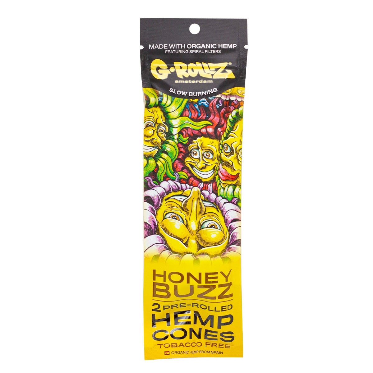 G-Rollz Honey Flavoured Pre-Rolled Hemp Cones 2 Pack