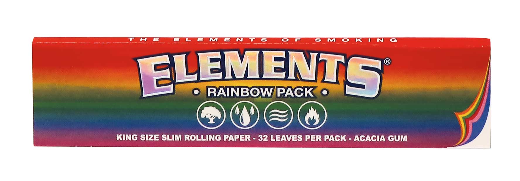 ELEMENTS Rainbow King Size Slim Rolling Papers