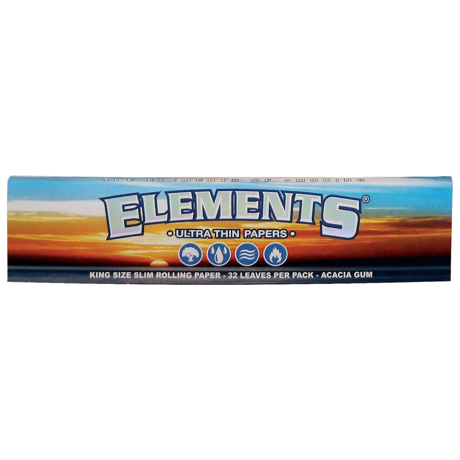 ELEMENTS Blue Rice King Size Slim Rolling Papers