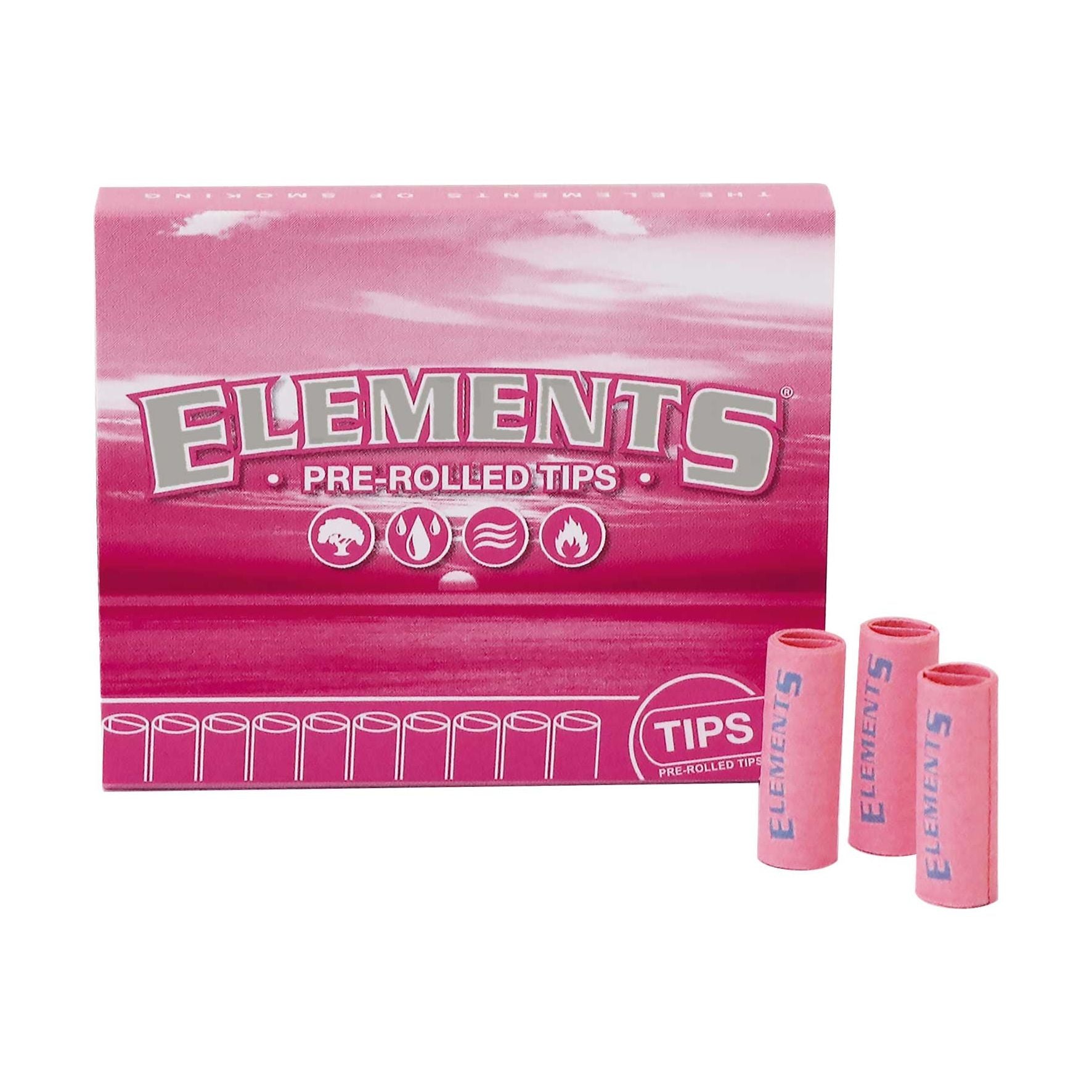 ELEMENTS Pink Pre-Rolled Tips 21 Pack