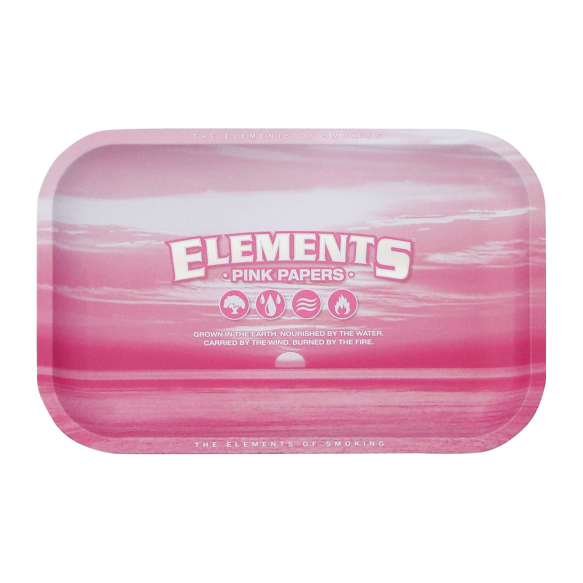 ELEMENTS Small Pink Metal Rolling Tray