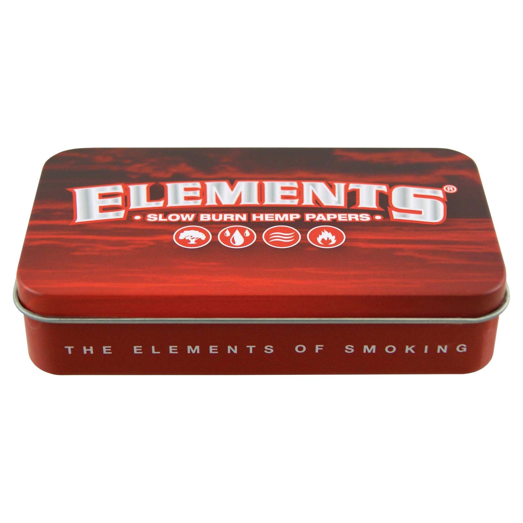 ELEMENTS Red Metal Tin Case