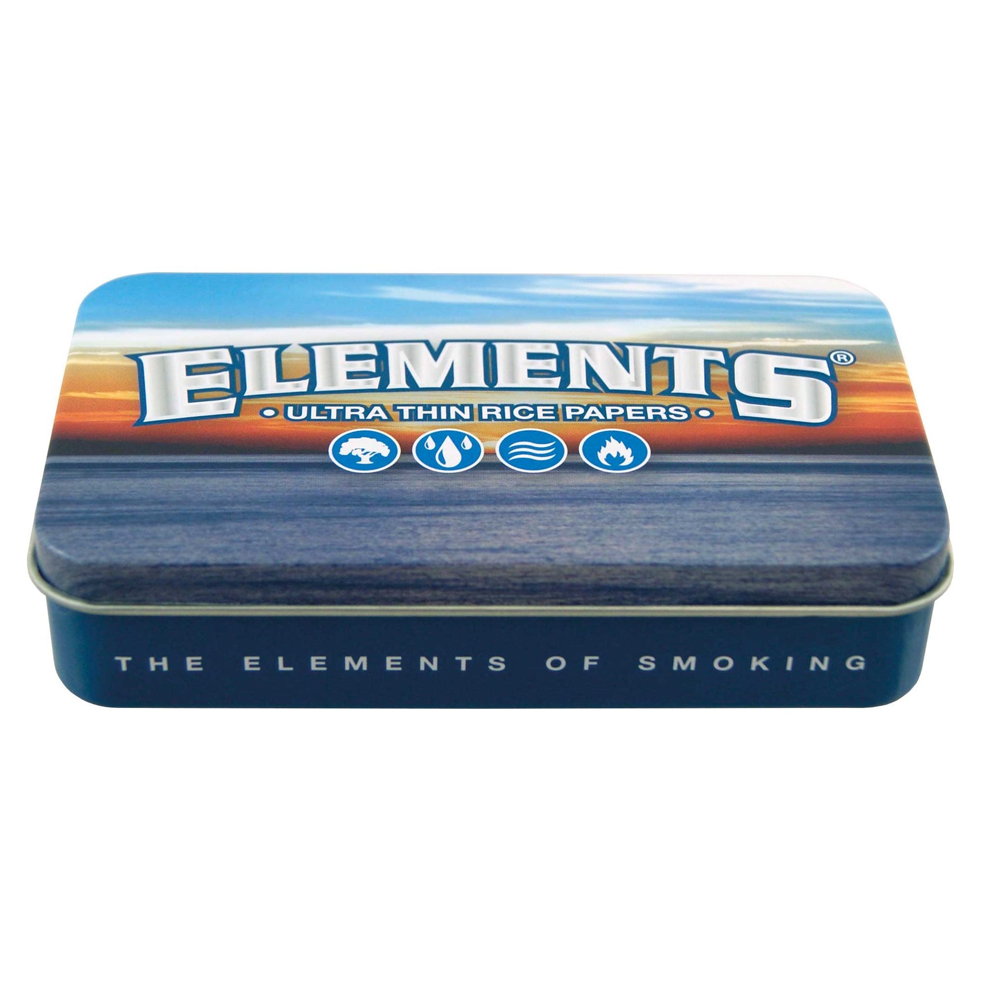 ELEMENTS Blue Metal Tin Case