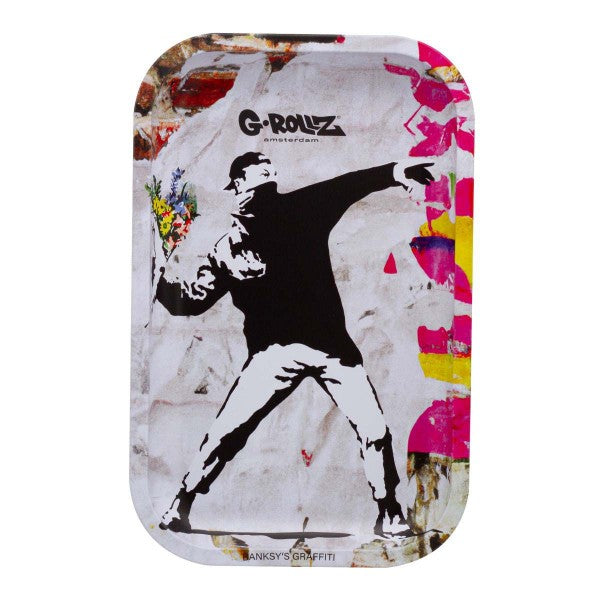 G-Rollz Banksy's Graffiti 'Flower Thrower Alt' Tray