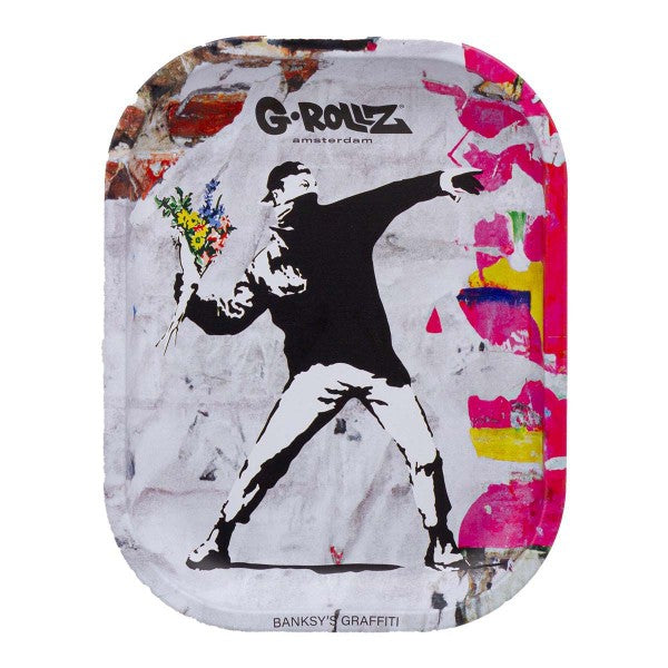 G-Rollz Banksy's Graffiti 'Flower Thrower Alt' Tray
