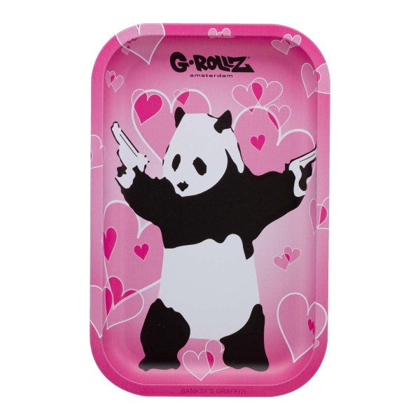 G-Rollz Banksy's Graffiti 'Panda Gunnin' Rolling Tray