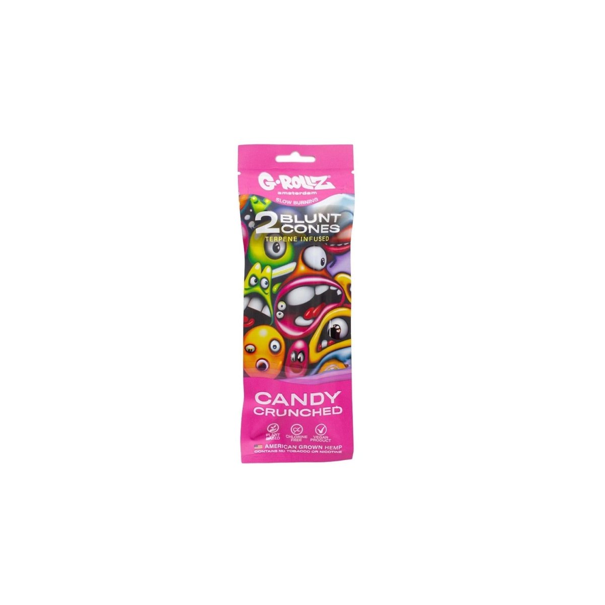 G-Rollz Candy Crunched Terpene Infused Pre-Rolled Hemp Cones (2 Pack)
